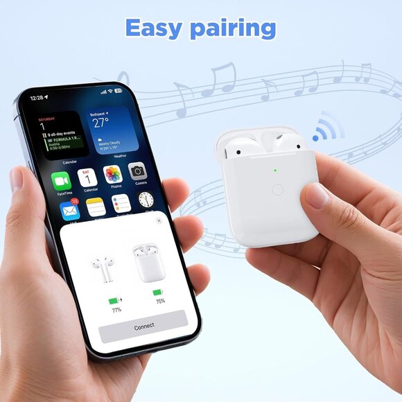 Charging Case for AirPods 1st & 2nd Replacement Built-in 450 mAh Battery - Picture 2 of 10